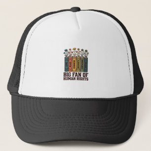Mensrechten Boek Bloemen Vintage Vector Design_1 Trucker Pet