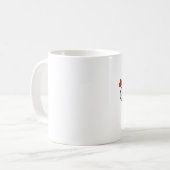 Menstruatiecup humor koffiemok (Voorkant links)