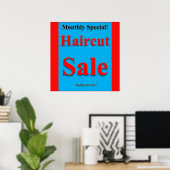 Mensuel spécial Haircut Vente Poster Matte (Bureau à domicile)