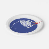 mentaal concept papieren bordje (Gekanteld)