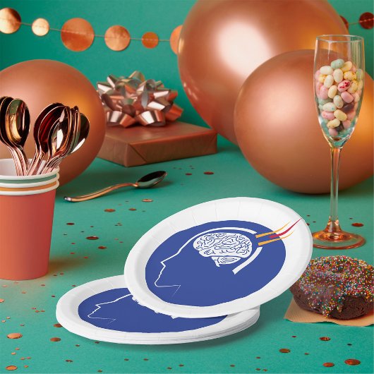 mentaal concept papieren bordje