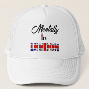 Mentaal in Londen Trucker Hoed Pet