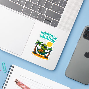 Mentaal op vakantie Sticker