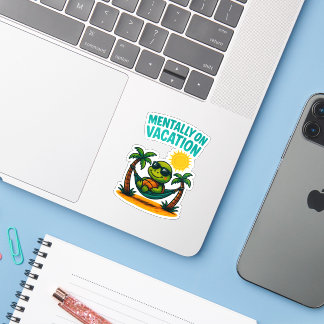 Mentaal op vakantie Sticker