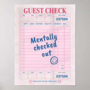 Mentaal Uitgecheckt Poster