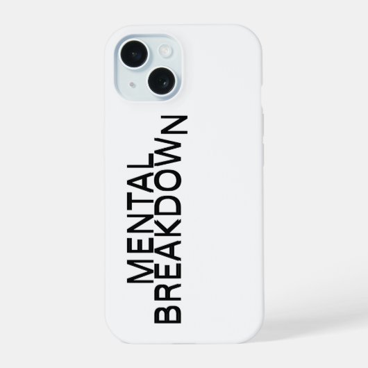 Mental Breakdown Rugged iPhone Protection Case (Verso)