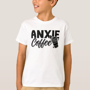 Mental Health Anxie Coffee Awareness Anxiety Anxie T-shirt