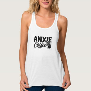 Mental Health Anxie Coffee Awareness Anxiety Anxie Tanktop