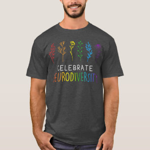 Mental Health Autism Awar Celebrate Neurodiversity T-shirt