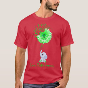 Mental Health Awareness Faith Elephant Flower Surv T-shirt