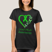 Mental Health Awareness Flower Stigma Support Mann T-shirt (Voorkant)
