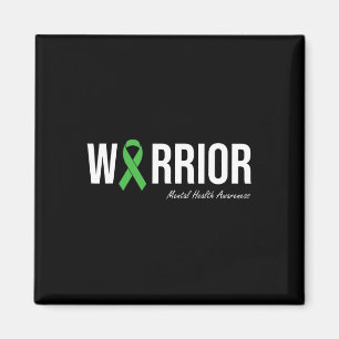Mental Health Awareness Green Ribbon 2 Magneet