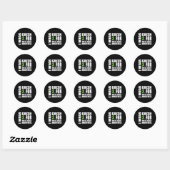 Mental Health Awareness Green Ribbon Support Ronde Sticker (Vel)
