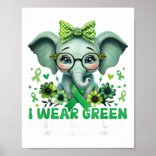 Mental Health Awareness Green Ribbon voor de Warri Poster