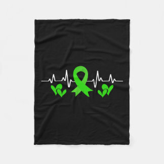 Mental Health Awareness Heartbeat Mental Therapist Fleece Deken