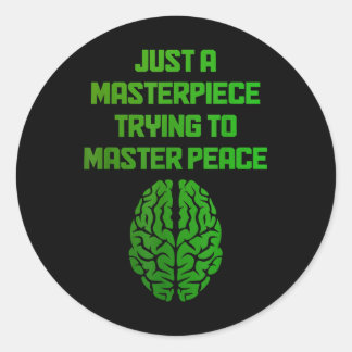 Mental Health Awareness Month geestelijke gezondhe Ronde Sticker