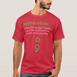 Mental Health Awareness Month, Semicolon Definitio T-shirt
