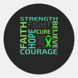 Mental Health Awareness Shirt Motivatie Liefde Su Ronde Sticker