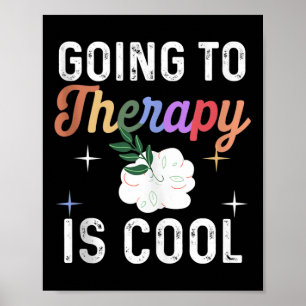 Mental Health Awareness Shirt Therapy is cool Poster