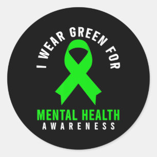 Mental Health Awareness Shirt - Wereldwijde geeste Ronde Sticker