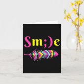 Mental Health Awareness Smile Semicolon Suicide Kaart (Gele Bloem)