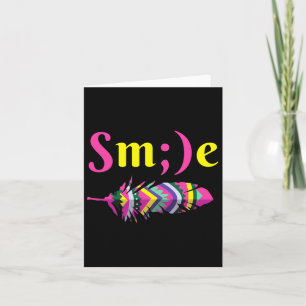 Mental Health Awareness Smile Semicolon Suicide Kaart