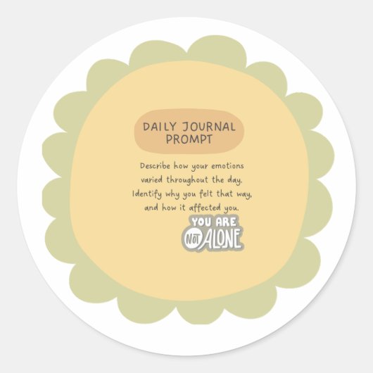 mental health awareness Sticker (Voorkant)