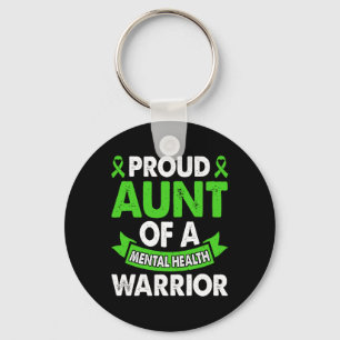 Mental Health Awareness Tante van de mentale krijg Sleutelhanger