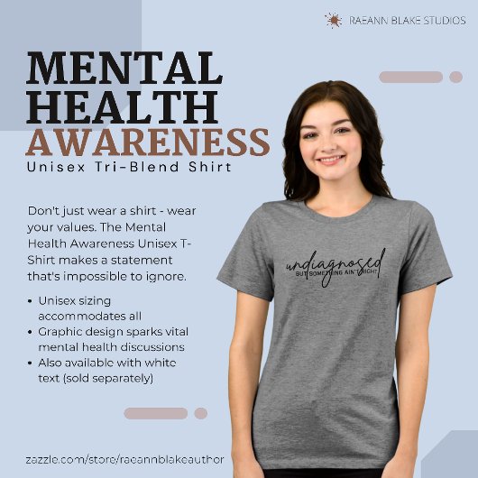 Mental Health Awareness Unisex Tri-Blend Shirt