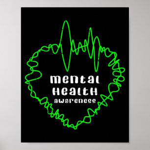 Mental health awareness warrior counselor poster