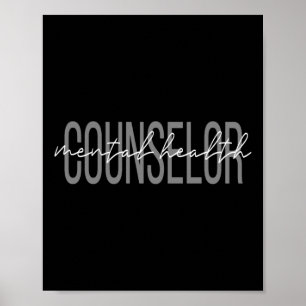 Mental Health Counselor Mental Awareness Therapist Poster