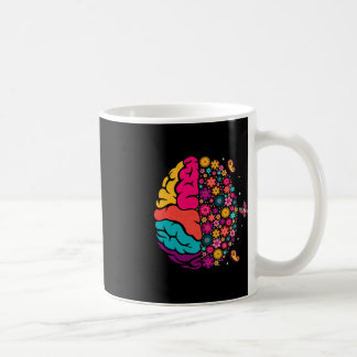 Mental Health Floral Brain Depression Awareness Co Koffiemok