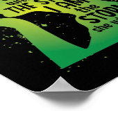 Mental Health Green Ribbon Butterfly Poster (Hoek)