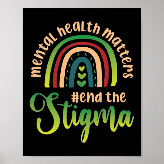 Mental Health Matters Fight Stigma Poster (Voorkant)