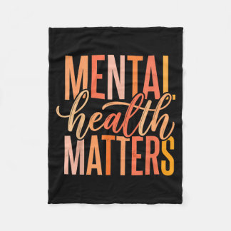 Mental Health Matters Human Brain Illness Fleece Deken