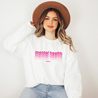 Mental Health Matters Poppins Barbiecore Roze Trui