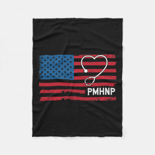 Mental Health Nurse Practitioner USA vlag Fleece Deken