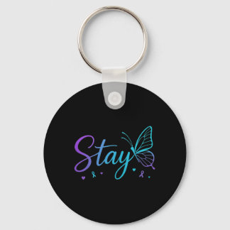 Mental Health Preventie Illustratie Sleutelhanger