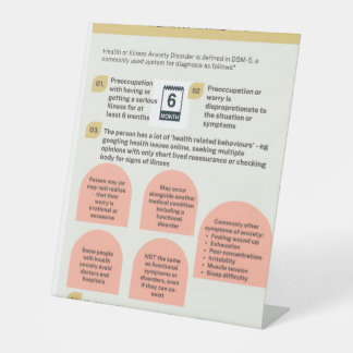 Mental health reclamebord met voetstuk