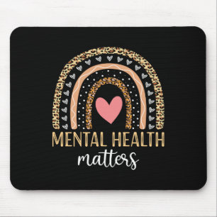 Mental Health S Awareness Shirt Rainbow Leopard PR Muismat
