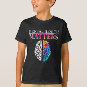Mental Health S Brain Graphic Mental Health Aware T-shirt