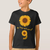 Mental Health Semicolon Sunflower Suicide Preventi T-shirt (Voorkant)
