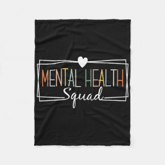 Mental Health Squad Brain Illness Mental Health AW Fleece Deken