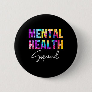 Mental Health Squad Brain Illness Mental Health AW Ronde Button 5,7 Cm