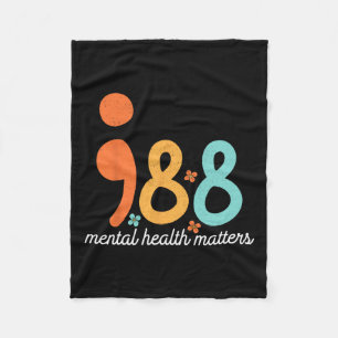 Mental Health Suicide Prevention Awareness Support Fleece Deken