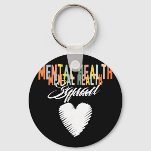 Mental Health Team Schattig Hart Mentale Gezondhei Sleutelhanger
