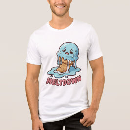 Mental Meltdown Cute Ice Cream Pun Tri-Blend Shirt