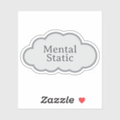 Mental Static - Herkenbare Cloud Sticker (Vel)