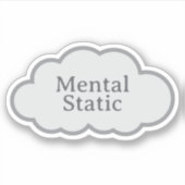 Mental Static - Herkenbare Cloud Sticker (Voorkant)
