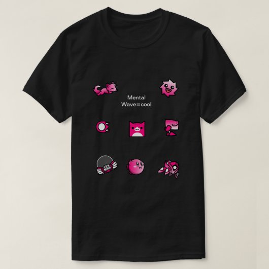 Mental Wave=cool T-shirt (Design voorkant)